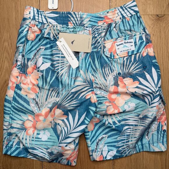 NWT Tommy Bahama Baja Jungle Royale Men's Mesh Swim Trunks with Pockets SMALL - Picture 6 of 8